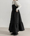 レディース 脚長ウエスト切替キルティングキャミワンピース/テディショップ(TeddyShop)