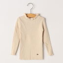 SHIPS KIDS:85~95cm /〈手洗い可能〉リブ フリル タートルネック ニット/シップス(SHIPS)