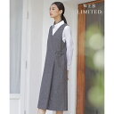 【WEB限定カラーあり】ツイードツイル ジャンパー ドレス/Jプレス(J.PRESS)