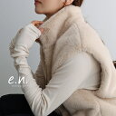 フェイクファー ショート ベスト evernavy エバーネイビー/エバーネイビー(evernavy)