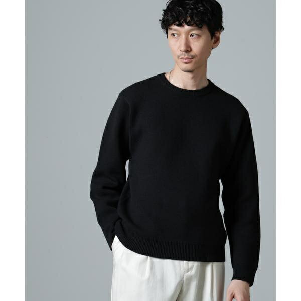 PBTストレッチクルーネックニット/ナノユニバース(NANO universe)