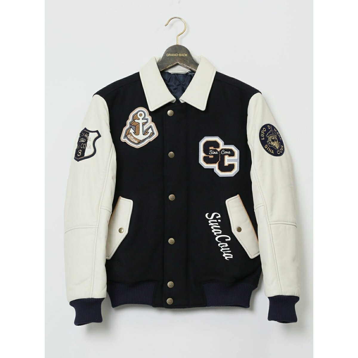【大きいサイズ】シナコバ スタジアムジャンパー／グランバック（GRAND-BACK）
