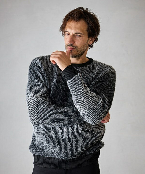 ブークレ グラデーション ストライプ クルーネック/ラトルトラップ(RATTLE TRAP)