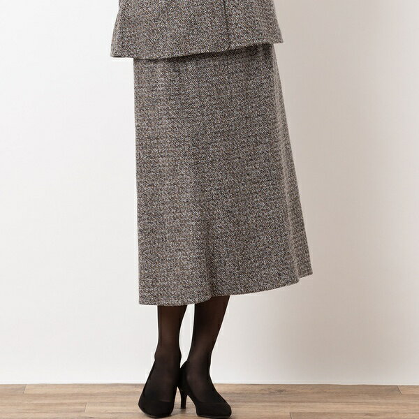 【一部店舗限定・セットアップ可】起毛ツイル セミフレアスカート／ミゼール（missel）