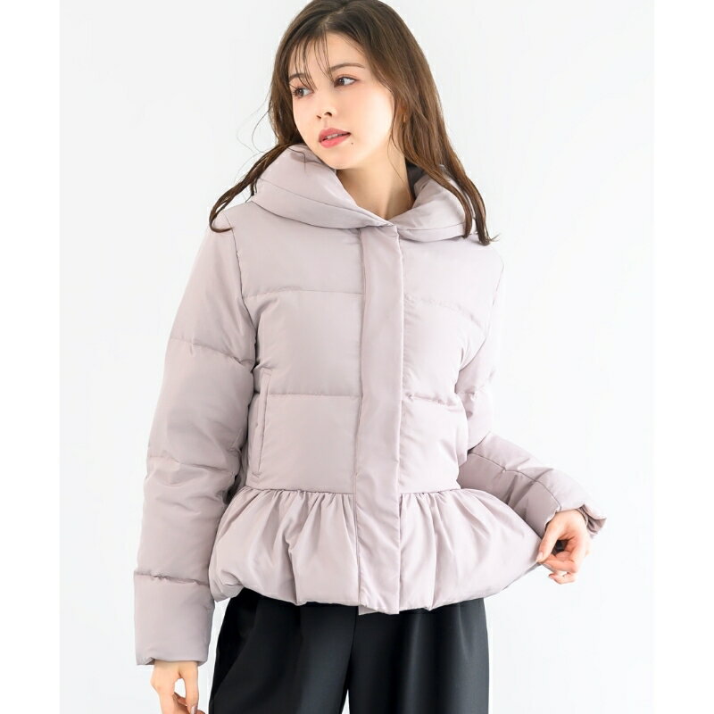 【24秋冬新作】ペプラムショートダウン/MM448607/ミッシュマッシュ(MISCH MASCH)