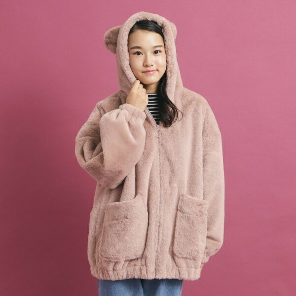 もふもふ エコファーブルゾン／ピンクラテ（PINK-latte）のサムネイル