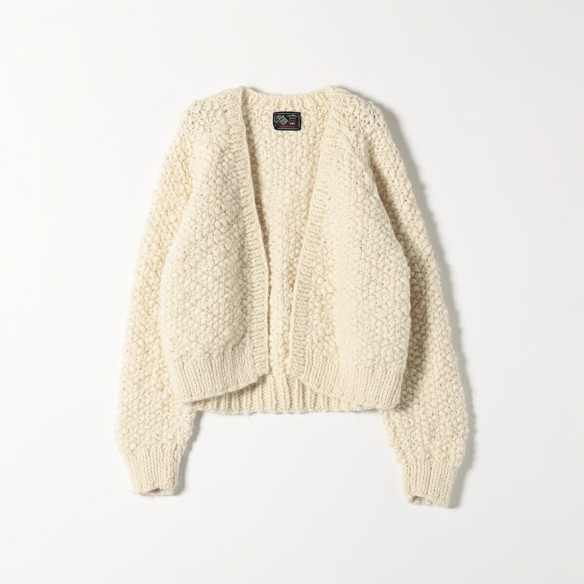 【SHIPS any別注】NEPAL HAND KNIT: ボリューム ニット カーディガン／シップス エニィ（SHIPS any）
