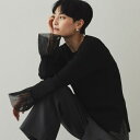 バルーンスリーブ リブニット【洗濯機洗い可】/オペークドットクリップ(OPAQUE.CLIP)