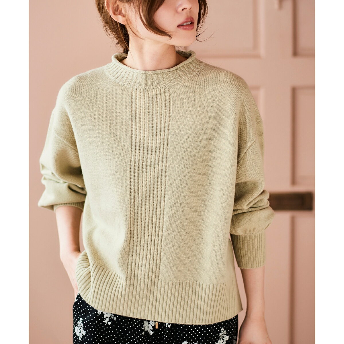 《手洗い可能》ウォッシャブルウールボリュームスリーブニット／ルクールブラン（le.coeur blanc）