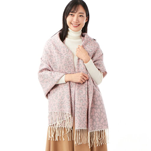 カシュネ cache nez / ヒョウ柄ジャカードストール/カシュネ(cache nez) カシュネ cache nez / ヒョウ柄ジャカードストール/カシュネ(cache nez)