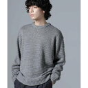 WEB限定/模様編みクルーネックニット/ナノユニバース(NANO universe)