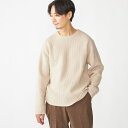 SHIPS: ウール リサイクルカシミヤ 畦編み クルーネック ニット/シップス(SHIPS)