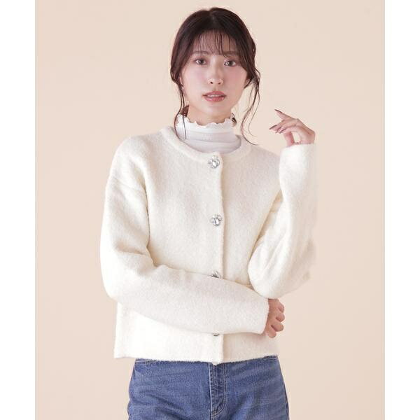 ◆ビジュー釦コーディガン／ジル バイ ジル スチュアート（JILL by JILL STUART）のサムネイル