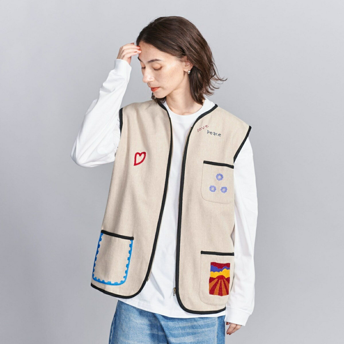 【別注】＜Tribu-To＞フリーダム ベスト／ビューティー＆ユース ユナイテッドアローズ（BEAUTY＆YOUTH）のサムネイル