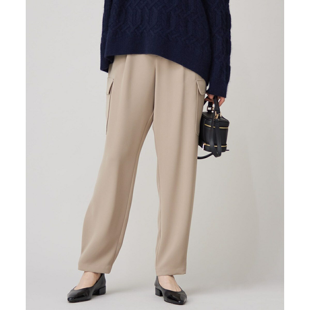 【洗える】ダブルクロスカーゴ パンツ／自由区（JIYU-KU）