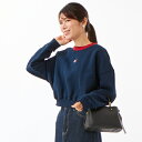 オーバーサイズクロップドスウェットバッジクルーネックトレーナー/トミー ジーンズ(TOMMY JEANS)