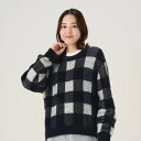 【Pitta Re:)】 ジャカードニットプルオーバー チェック レディース/ブリックハウス(BRICKHOUSE)