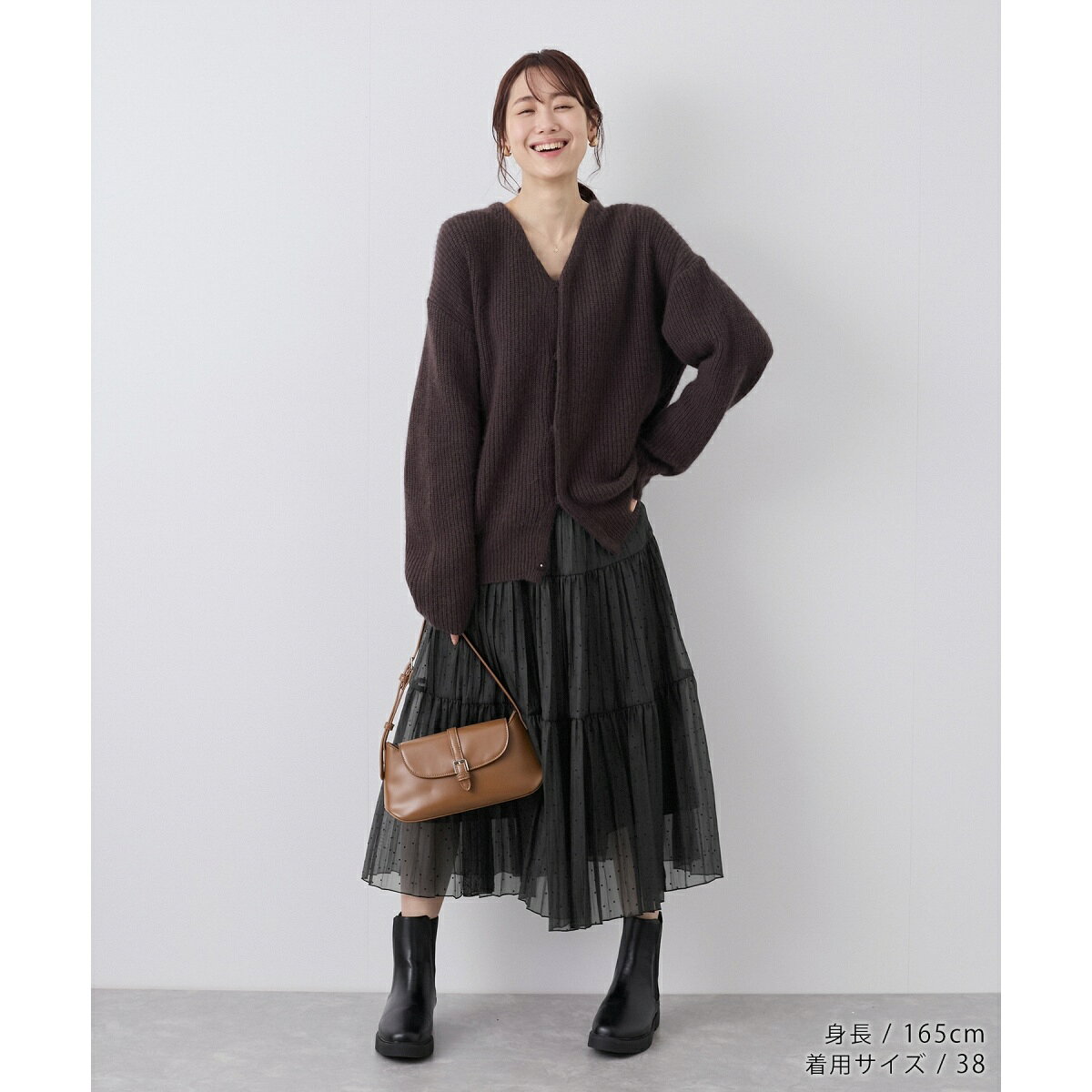着丈が選べるペーパーライクドットティアードスカート／ロペピクニック（ROPE' PICNIC） 0101marui-12753954 丸井(マルイ)楽天市場店 サンプル画像2