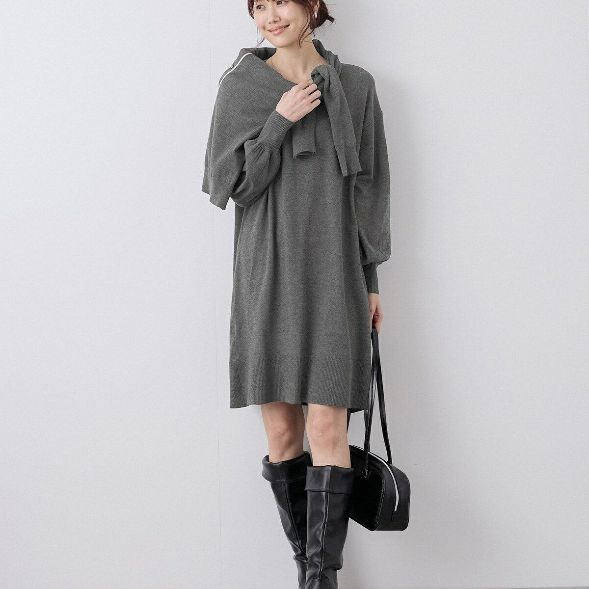 Vネックチュニックニットワンピース/保温／ロペピクニック（ROPE' PICNIC） 0101marui-12834210 丸井(マルイ)楽天市場店 サンプル画像3