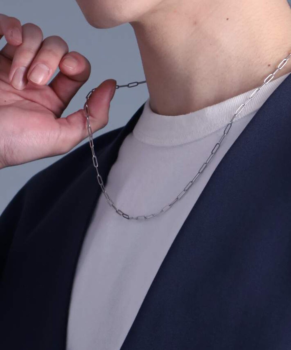 【限定展開】LH-1 ロングケーブルチェーンネックレス/ステンレススティール／ライオンハート（LION HEART）