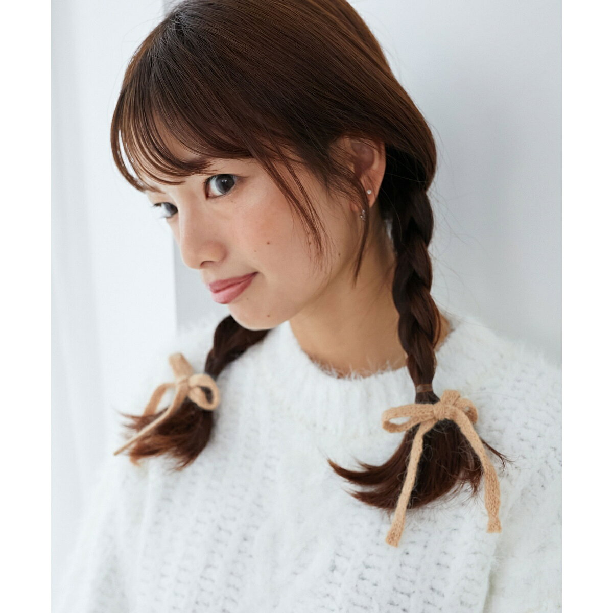 丸井(マルイ)楽天市場店のニットリボンヘアピンセット／マジェスティックレゴン（MAJESTIC LEGON）｜アングル2