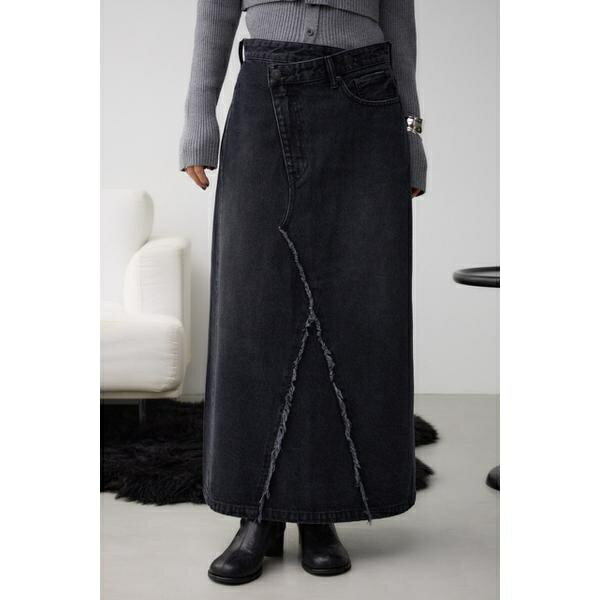 AZUL DENIM クロスウエストデニムスカート／アズールバイマウジー（AZUL BY MOUSSY）