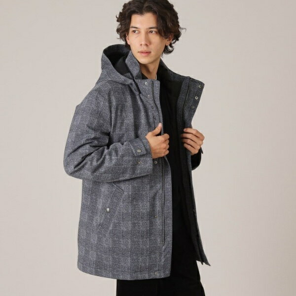 【3WAY】ジャカード グレンチェック ダウンライナー ブルゾン／タケオキクチ（TAKEO KIKUCHI）