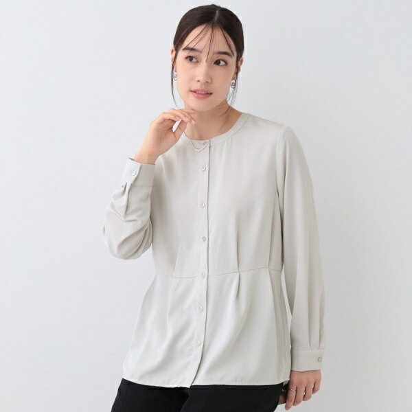 【S-3L】さらり軽やか インせず決まる ペプラムブラウス／シューラルー（SHOOLARUE）のサムネイル