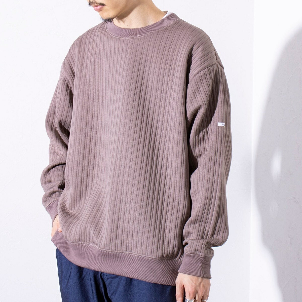 American Casual - 【GLOSTER/グロスター】 ストライプ キルティング スウェット プルオーバー／フレディ＆グロスター（FREDY＆GLOSTER）