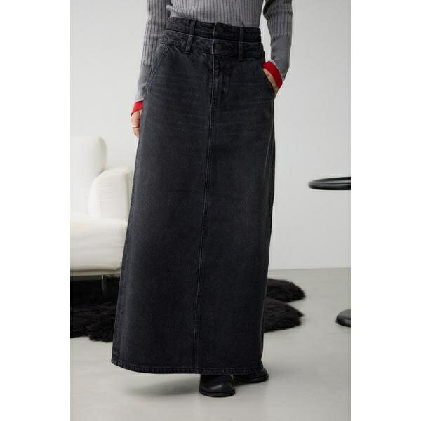 AZUL DENIM ダブルウエストデニムスカ