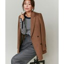 《大きいサイズ》カシミヤダブルブレストジャケット《大草直子コラボ》 /イネド(INED)