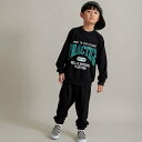 【WEB限定/DRC/やわらか薄手裏毛】ロゴスウェット+ロングパンツセット/ブランシェス(branshes)