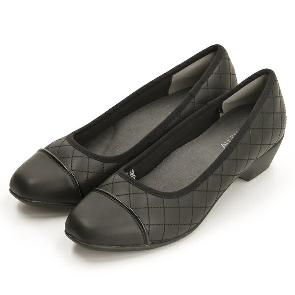 Achilles/アキレス/オールデイウォーク/スクエアトーキルティングパンプス 3cmヒール 2E／オールデイウォーク（ALL DAY Walk）のサムネイル