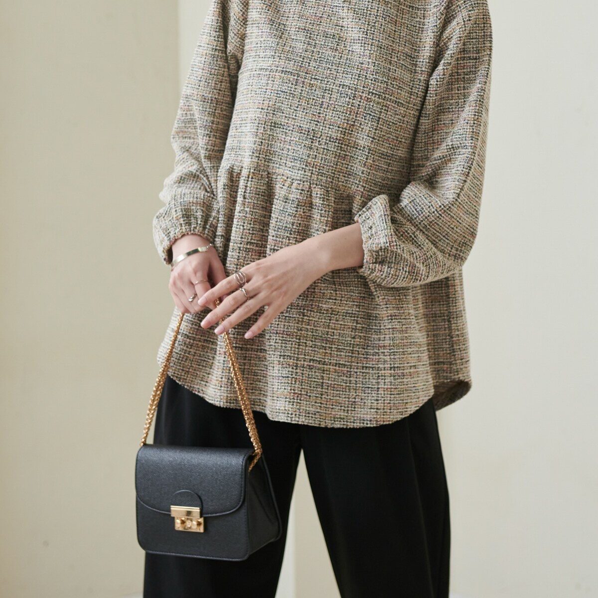 ＜2点セット＞洗える！きれい見えカットツイードセットアップ／ラナン（Ranan）