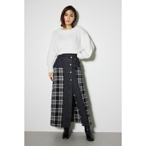 マルチパターンジャストウエストAラインスカート／リエンダ（rienda）