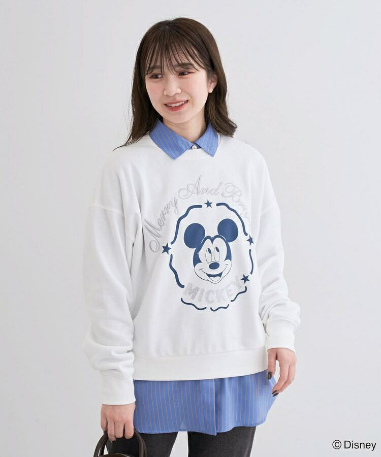 ミッキー＆フレンズ／刺繍裏毛プルオーバー／グリーンパークス（Green Parks）のサムネイル
