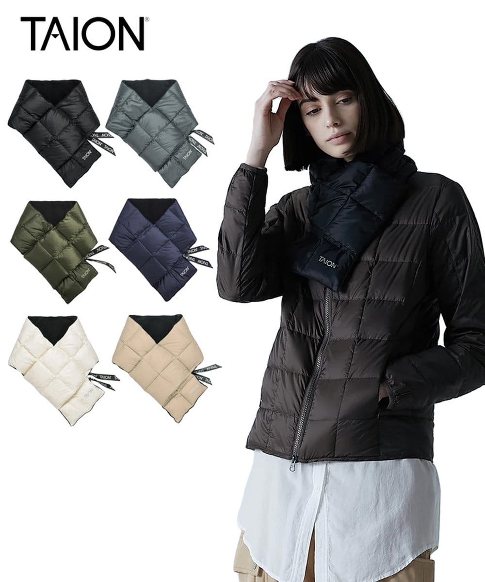 【TAION】ベーシック ダウンマフラー／タイオン（TAION）