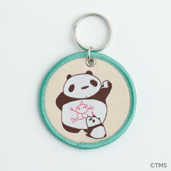 パンダコパンダ 織ネームキーホルダー (ベージュ) 台湾製／パーフェクト・ワールド・トーキョー（Perfect World Tokyo）