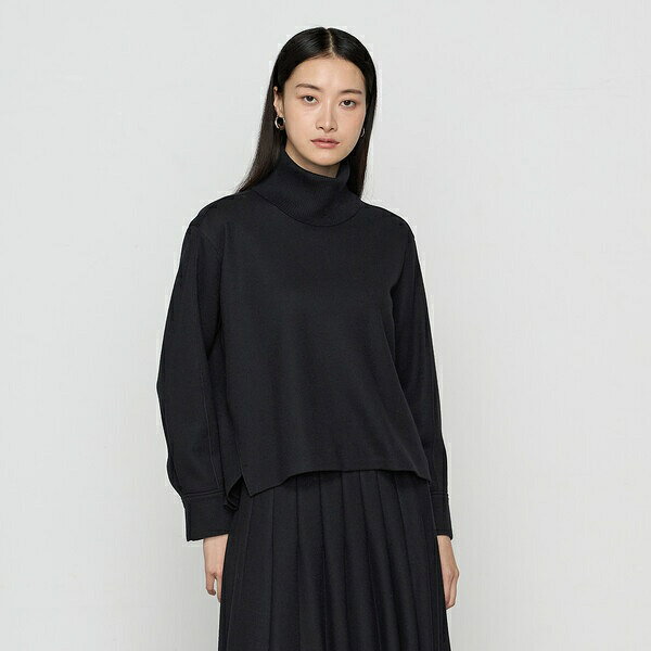 〔 Sサイズ 〕 【2WAY】ウールスムースジャージー リブ付きプルオーバー/K.T キヨコ タカセ(K.T KIYOKO TAKASE)