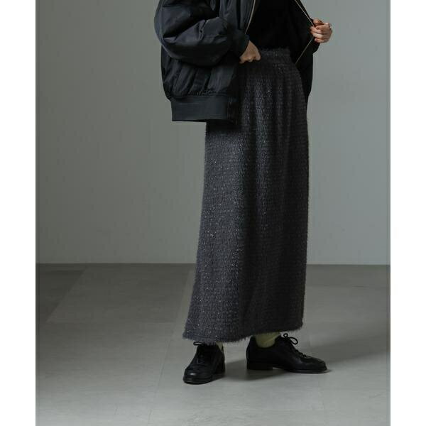 シャギーナロースカート（セットアップ可）／ナノユニバース（NANO universe）