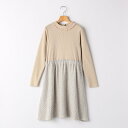 SHIPS KIDS:140〜150cm / リブ×ファンシー ツイード ワンピース/シップス(SHIPS)(4)