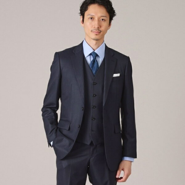 【3ピースセット】シャイニーヘリンボン スーツ/タケオキクチ(TAKEO KIKUCHI)