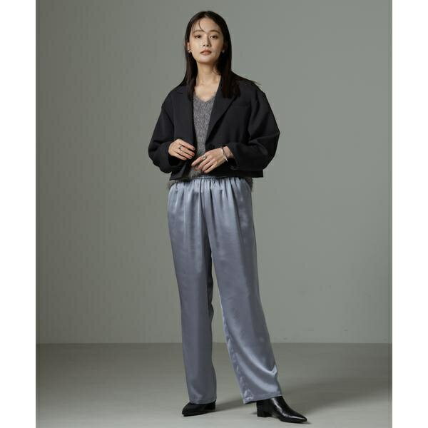 丸井（マルイ）楽天市場店のヘヴィーサテンパンツ／ナノユニバース（NANO universe）｜アングル2