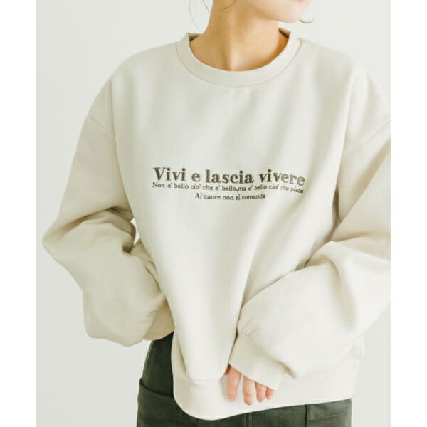 裏起毛刺繍スウェット/アイテムズ アーバンリサーチ(ITEMS URBAN RESEARCH)