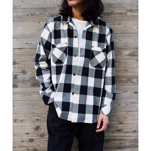 BONCOURA EX オープンカラーネルシャツ ブロックチェック/アダムエロペ(ADAM ET ROPE') BONCOURA EX オープンカラーネルシャツ ブロックチェック/アダムエロペ(ADAM ET ROPE')