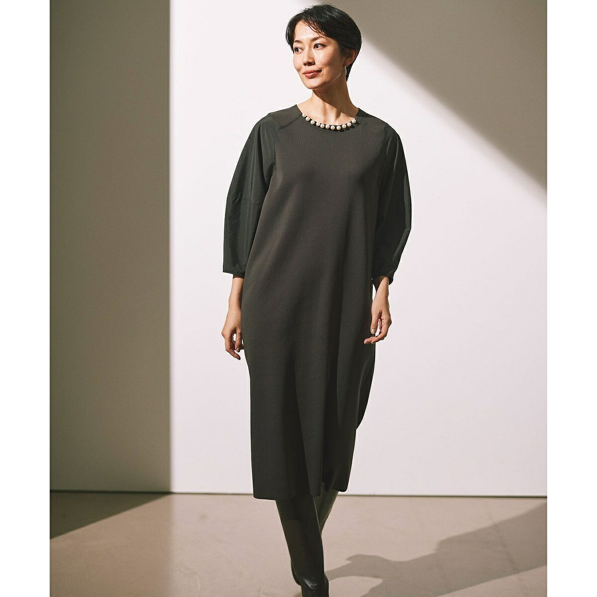 【洗える】パールディティールニット ワンピース／自由区（JIYU-KU） 0101marui-12777037 丸井(マルイ)楽天市場店 サンプル画像2
