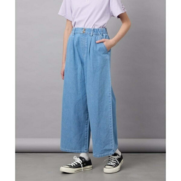 【接触冷感/ジメジメ対策】[140-150]タックワイドパンツ／アー・ヴェ・ヴェ（a.v.v）