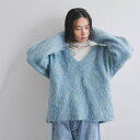 ブークレシャギーニットVネックプルオーバー≪手洗い可能≫/ビッキー(VICKY)