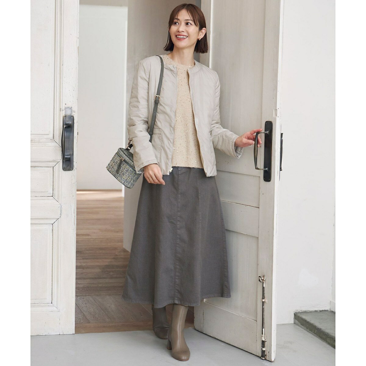 【洗える】ウスカルデニム スカート／自由区（JIYU-KU） 0101marui-12778516 丸井(マルイ)楽天市場店 サンプル画像2