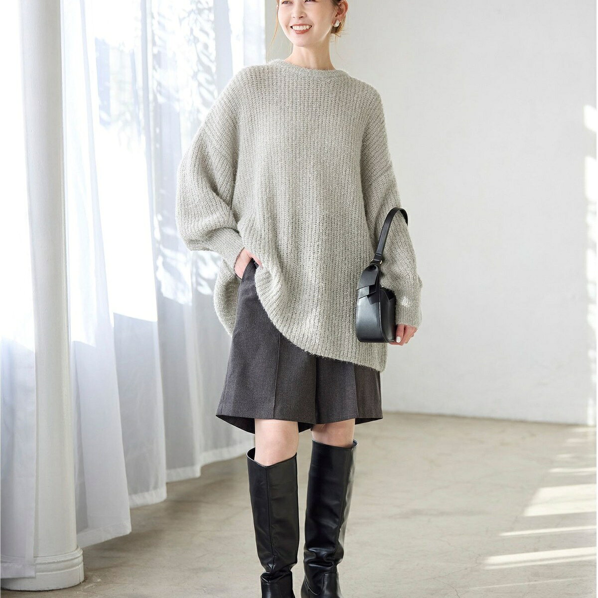 【emur/エミュール】ブークレニットチュニック／ロペピクニック（ROPE' PICNIC） 0101marui-12834288 丸井(マルイ)楽天市場店 サンプル画像2